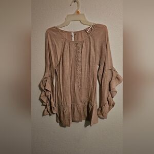 Womens Tunic Tan Small